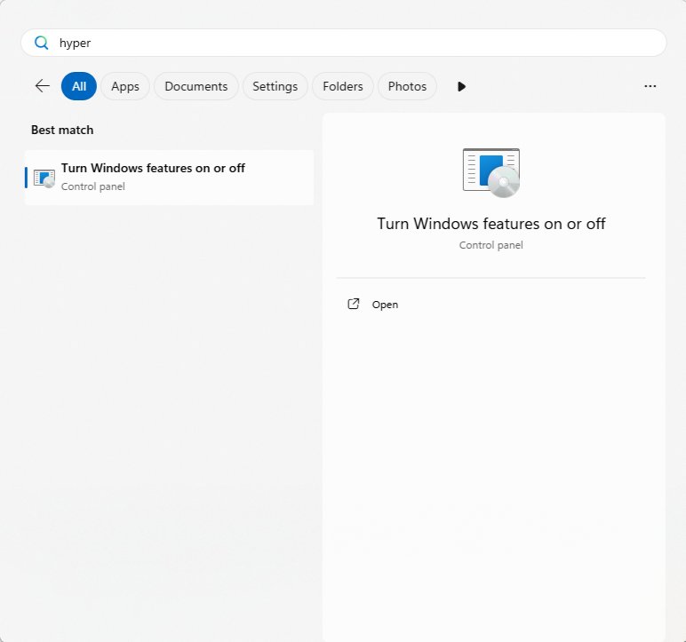 Windows Features